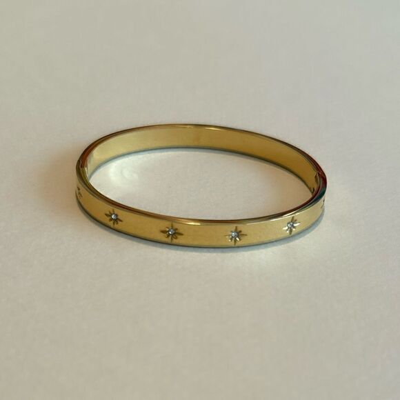 Vintage gold bangle M738 - Picture 5 of 8